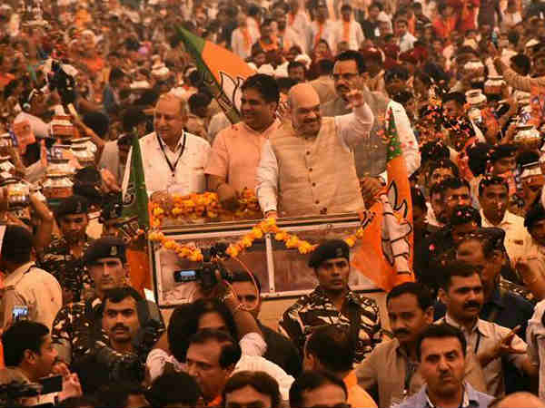 amit shah at porbandar