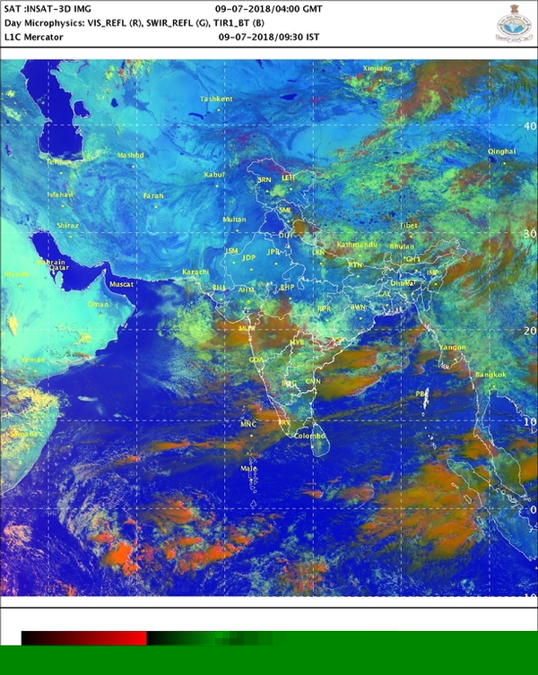 india sat image