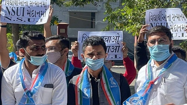 NSUI protests NSUI protests
