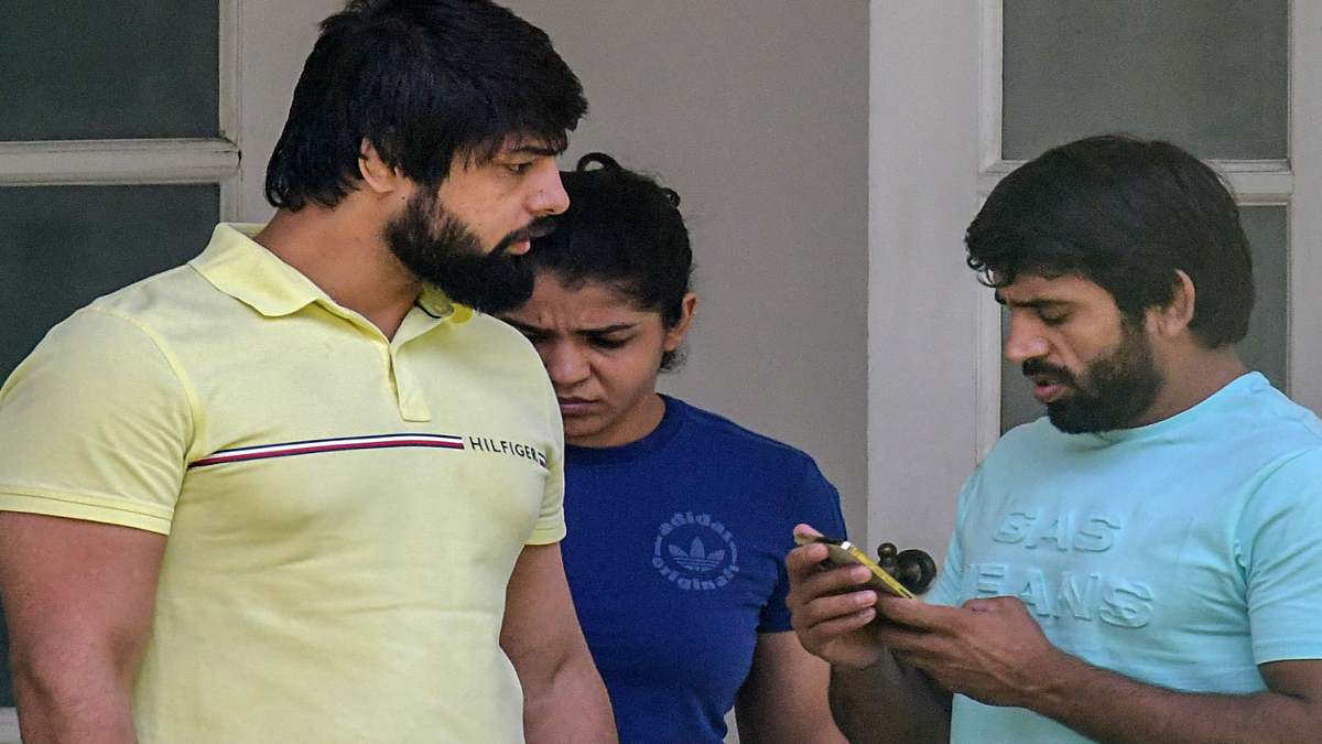 Wrestler Protest Wrestler Protest