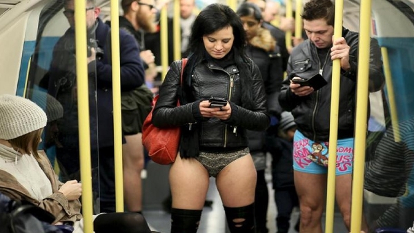 No Trousers Tube Ride