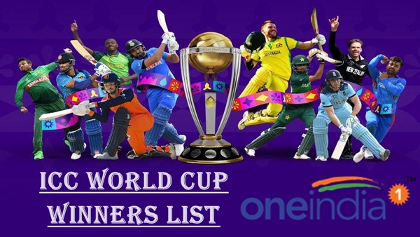 ICC World Cup Winners List 