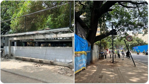 Bengaluru Bus stop stolen