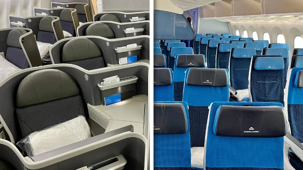 business class and economy class