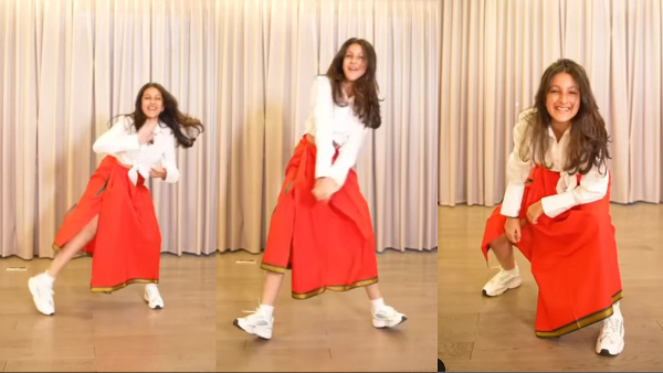 Mahesh Babus daughters lungi dance