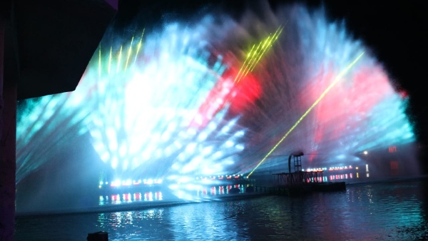Water Projection Light and Sound Show