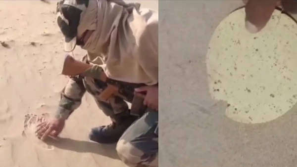 SF jawan was seen roasting papad