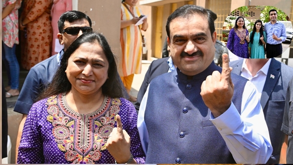 Gautam Adani voted Gautam Adani voted