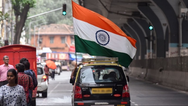 tricolors on the car tricolors on the car