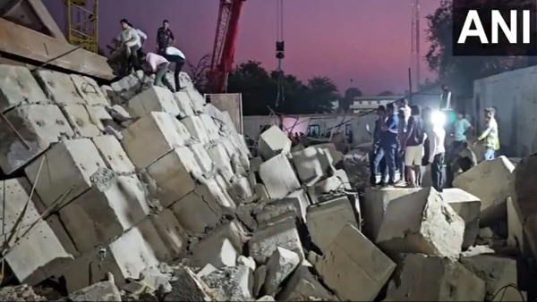 Railway bridge collapse