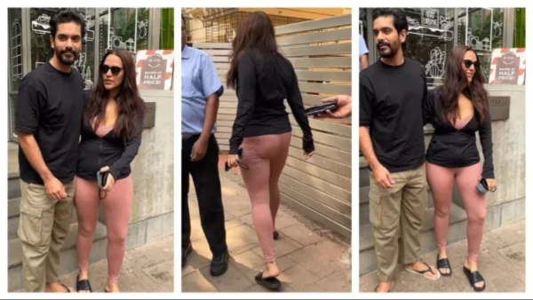 Neha Dhupia Nude Pants Look