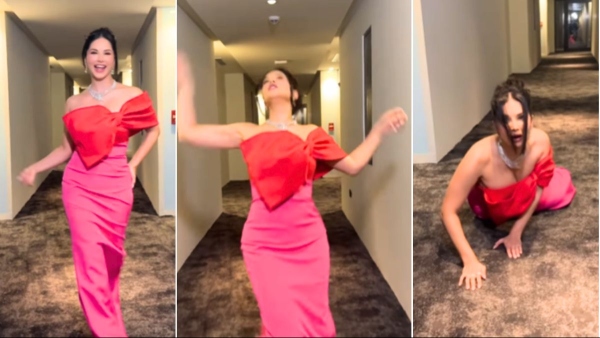 Sunny leone foot slipped Sunny leone foot slipped