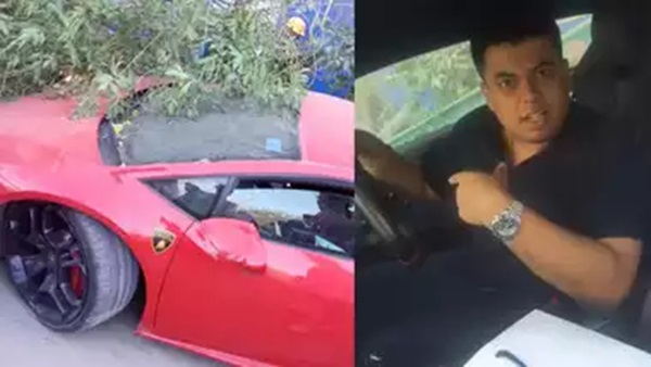 Lamborghini accident