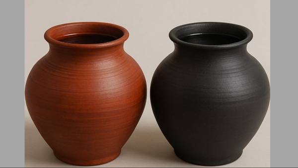 Black vs Red Clay Pot