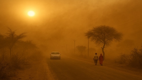 Heatwave and dust storm alert in Gujarat April 2025 Heatwave and dust storm alert in Gujarat April 2025