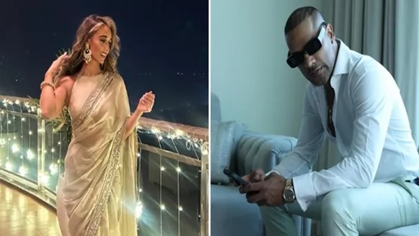 Shikhar Dhawan with Sophie Shine in viral Instagram video Shikhar Dhawan with Sophie Shine in viral Instagram video