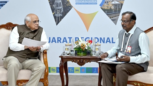 ISRO Chairman Meets Gujarat CM