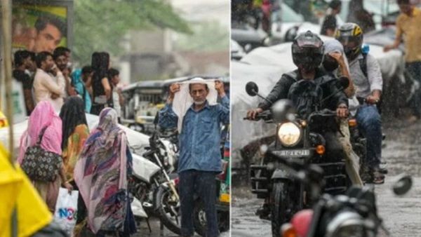 Heavy monsoon rain and storm in Uttar Pradesh