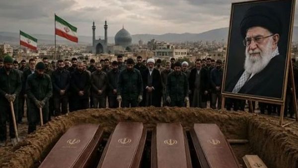 Ayatollah Ali Khamenei and family funeral procession in Tehran Ayatollah Ali Khamenei and family funeral procession in Tehran