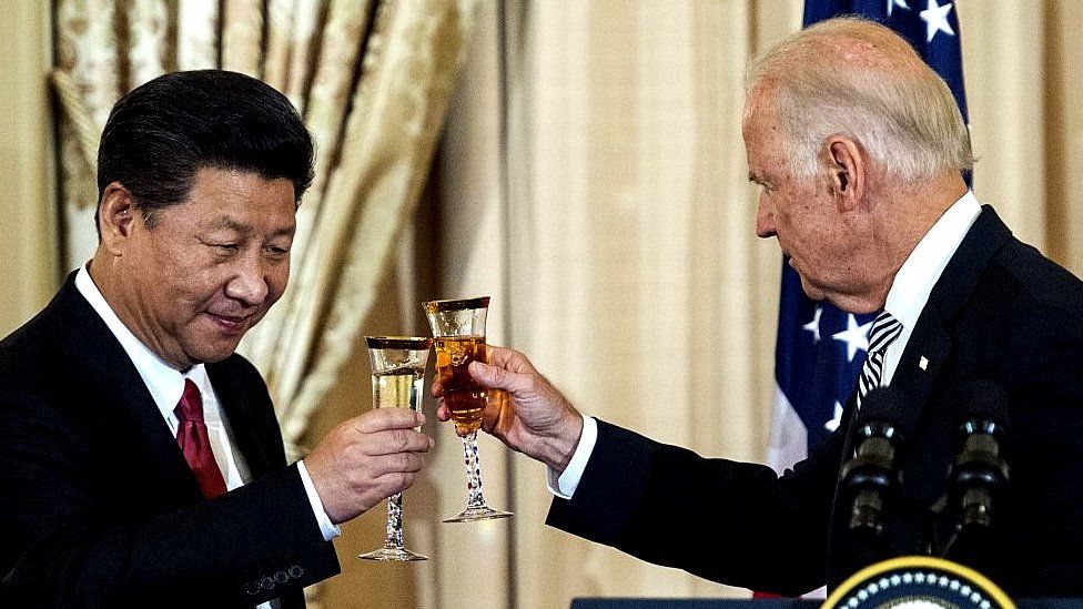 શી જિનપિંગ અને જો બાઇડન