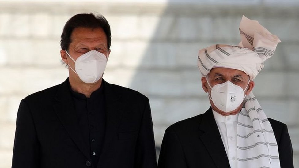 ઇમરાન ખાન અને અફઘાનના રાષ્ટ્રપતિ અશરફ ગની