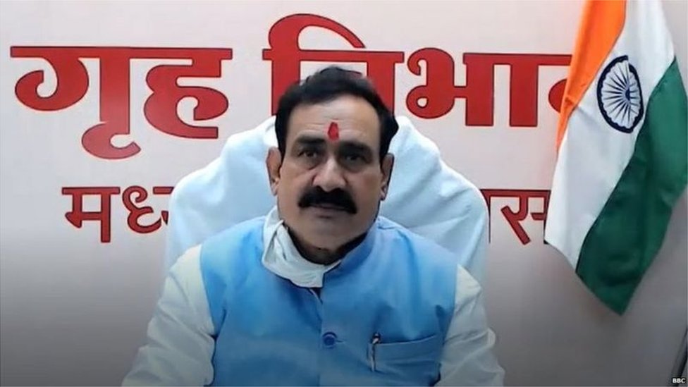 મધ્ય પ્રદેશના ગૃહમંત્રી નરોત્તમ મિશ્રા
