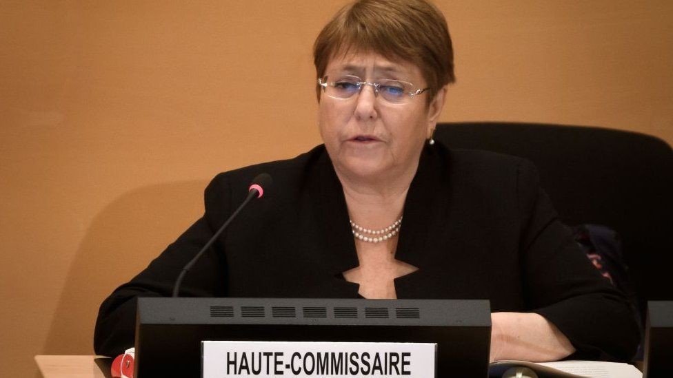 સંયુક્ત રાષ્ટ્ર માનવાધિકાર કમિશનર મિશેલ બેચેલેત જેરિયા