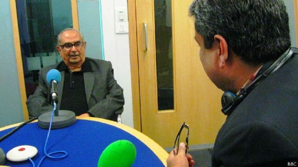 બીએન દાસ બીબીસીના સ્ટુડિયોમાં બીએન દાસ બીબીસીના સ્ટુડિયોમાં