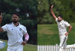 मुकेश कुमार ने दिलीप ट्रॉफी में काटा गदर, लाइव मैच में छुए मोहम्मद शमी के पांव, विकेटों की लगाई झड़ी