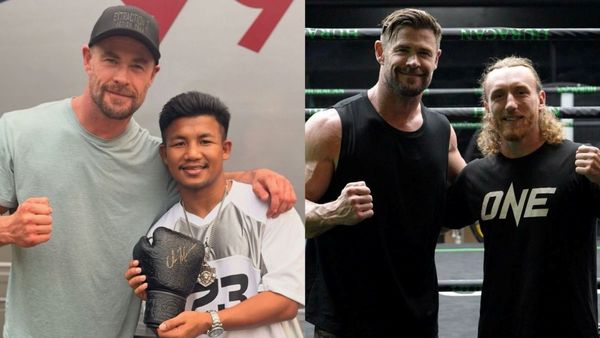 ONE Championship फाइटरों से मिले हॉलीवुड के मशहूर एक्टर क्रिस हेम्सवर्थ, सीखी स्ट्राइकिंग