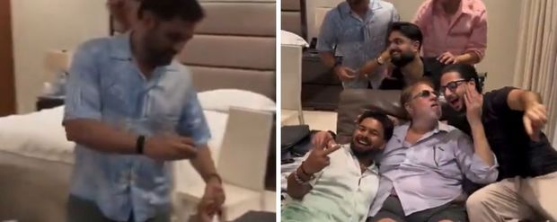 धोनी और ऋषभ पंत की पार्टी का वीडियो वायरल, टेबल पर रखी महंगी ड्रिंक, माही ने कहा जा रहा हूं हुक्का पीने