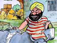 संता का कुत्ता खो गया
