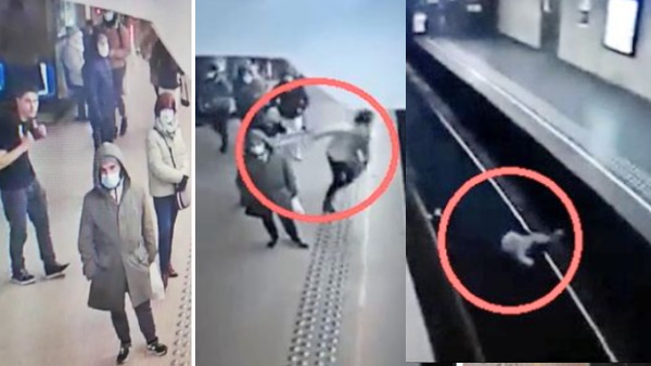 प्लटेफॉर्म पर जिंदगी और मौत के बीच चंद सेकंड का फासला, देखें रौंगटे खड़े कर देने वाला वीडियो