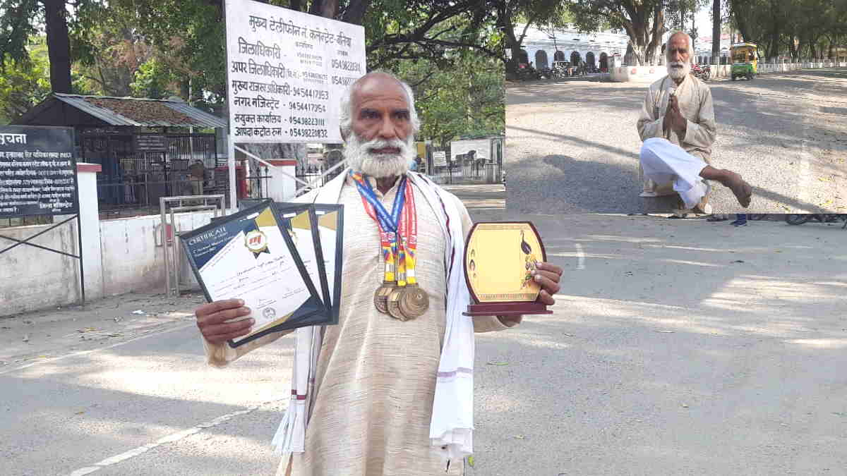 65 की उम्र में 45 KM की दौड़, अनगिनत प्रतियोगिताओं में मेडल जीत चुका है बलिया का ये बुजुर्ग धावक