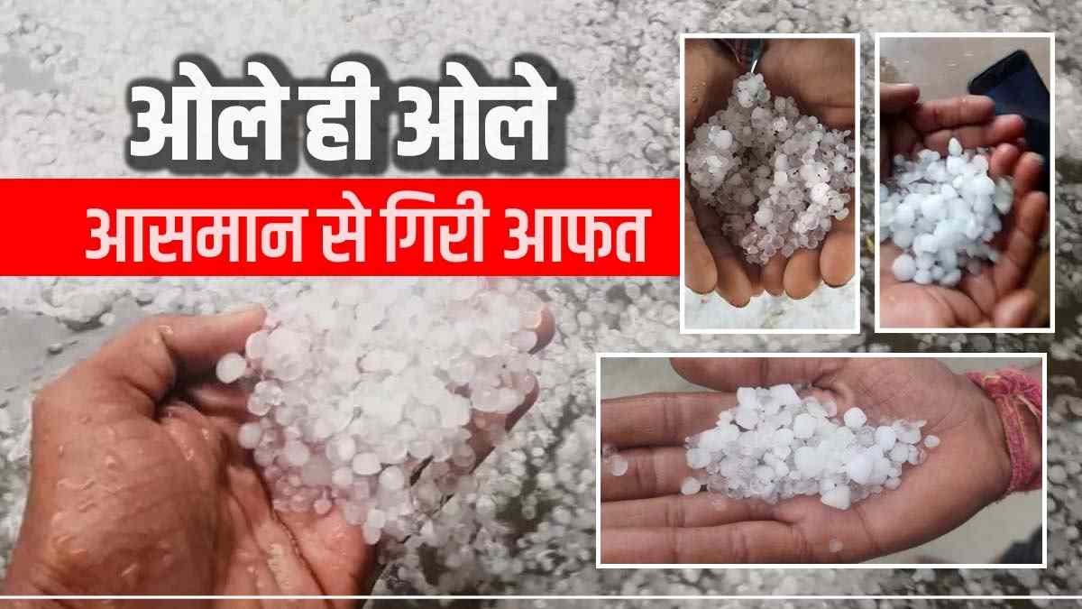 MP Weather Update: अचानक बदला मौसम, कई इलाकों में ओलों की बारिश, प्रशासन ने दिए सर्वे के निर्देश