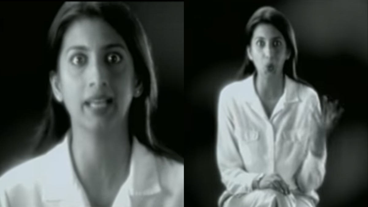 स्मृति ईरानी ने शेयर किया 25 साल पुराना विज्ञापन, पीरियड्स पर करती दिखीं बात, Video देख पहचान पाना मुश्किल