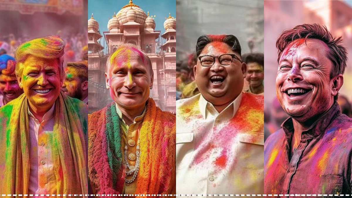वृंदावन की गलियों में  ट्रंप, पुतिन, ओबामा! टाटा, महिंद्रा, अंबानी, अडाणी जैसे धनकुबेर भी, AI Photos वायरल