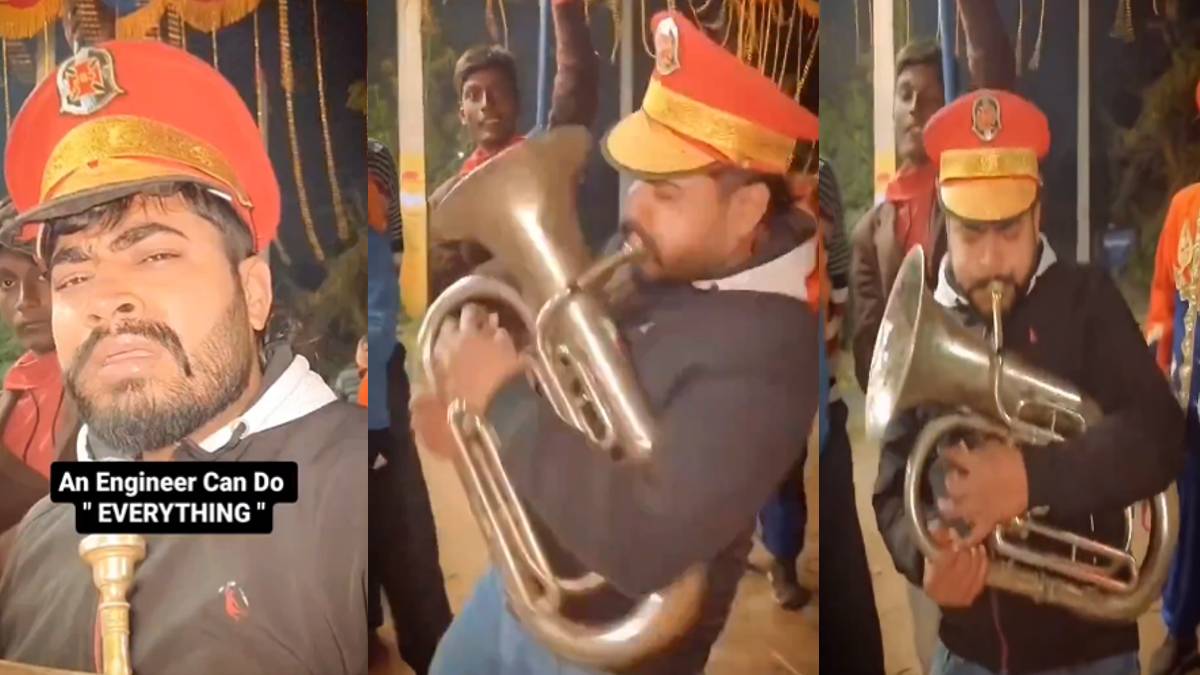 Video: 'क्यों इंजीनियरिंग को बदनाम कर रहे हो', नौकरी नहीं मिली तो बैंड मास्टर बना शख्स, लोगों ने कर दी खिंचाई