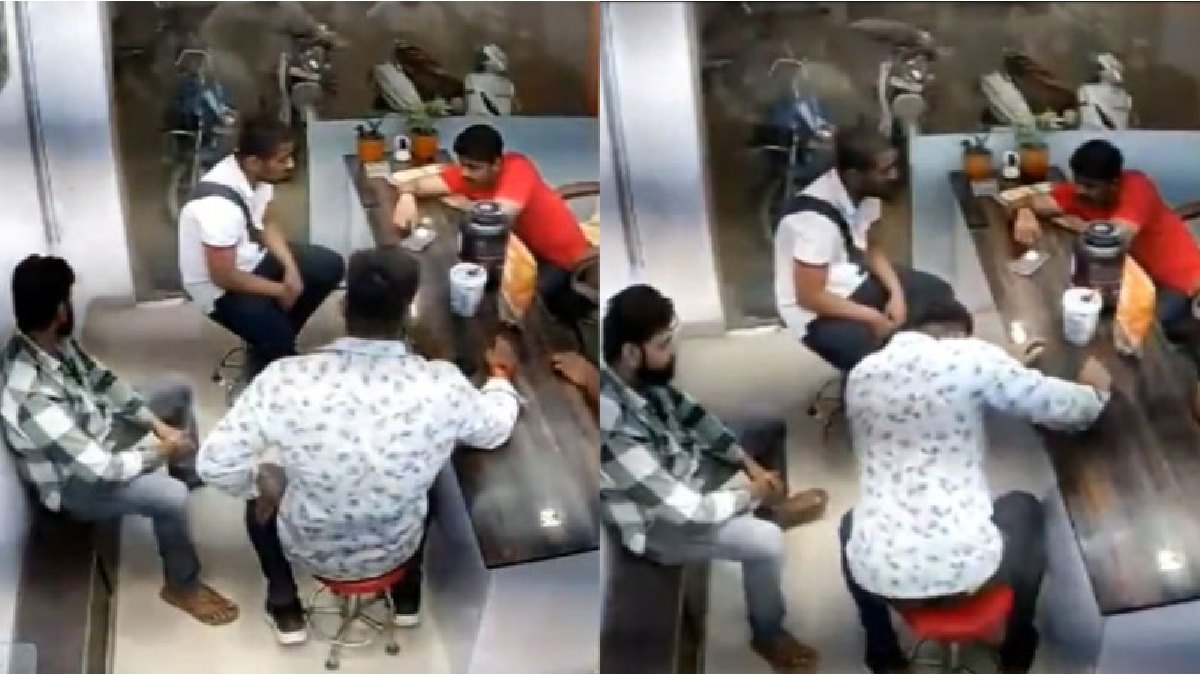 दोस्तों के साथ हंसते-बोलते युवक की चली गई जान, स्टूल पर बैठे-बैठे गिरा तो फिर नहीं उठा; कैमरे में रिकॉर्ड