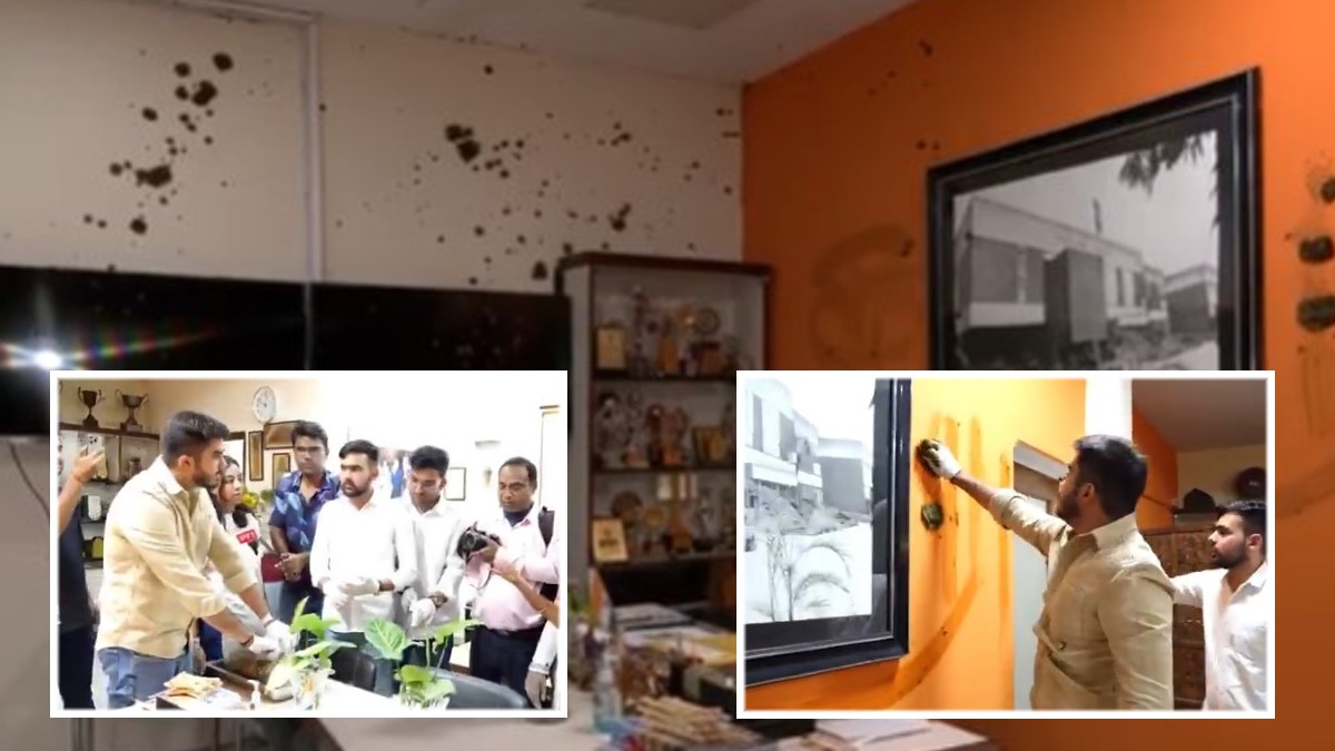 Cow Dung Paint: क्लासरूम में प्रिंस‍िपल ने की थी गोबर से ल‍िपाई, अब DUSU अध्यक्ष ने पोत दिया ऑफिस, देखें Video