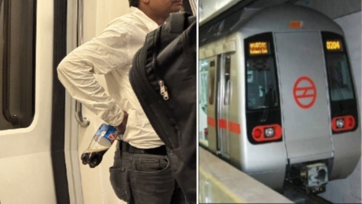 Delhi Metro: कोल्ड ड्रिंक या शराब? दिल्ली मेट्रो में नशे में शख्स! प्रोफेसर की पोस्ट से मचा बवाल