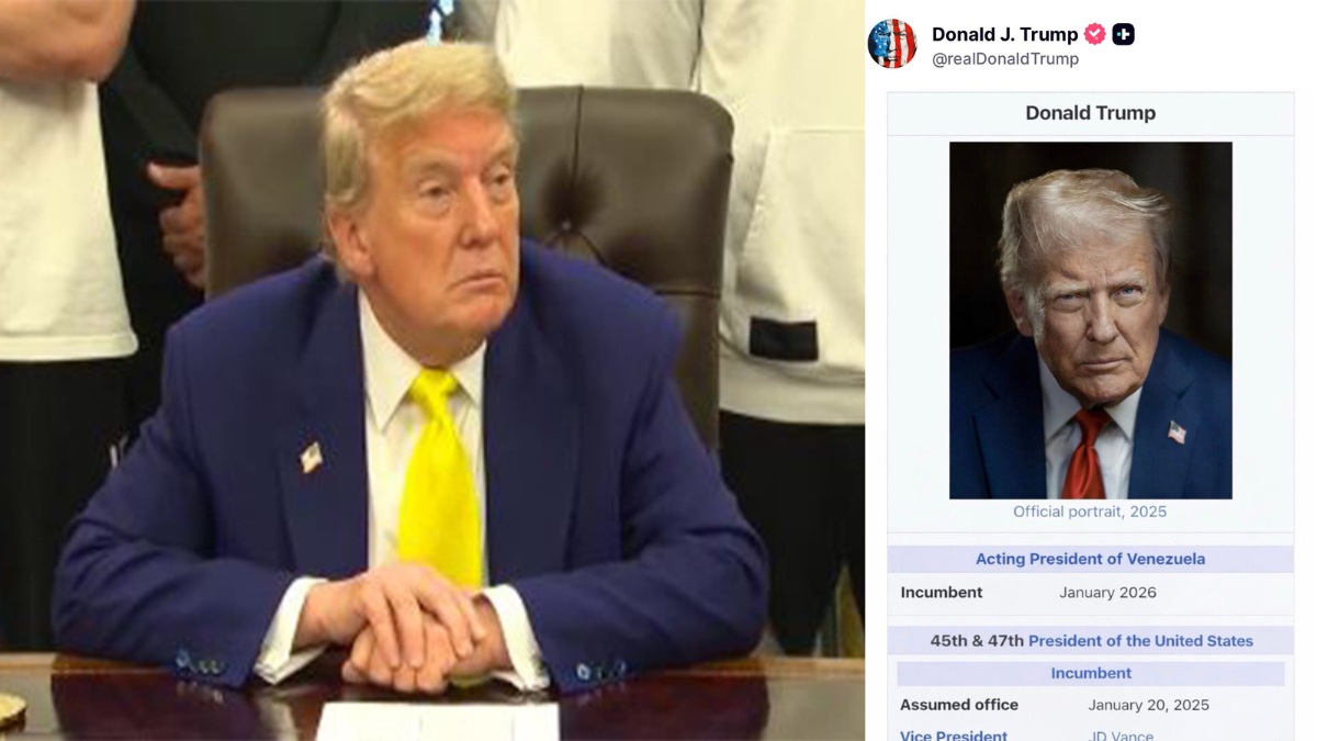 Trump Venezuela President: ट्रंप ने खुद को बताया वेनेजुएला का 'नया राष्ट्रपति', छोड़ना होगा व्हाइट हाउस?