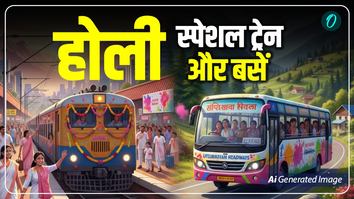 Uttarakhand Holi Special Trains and Buses होली स्पेशल ट्रेन और बसें,  जानिए शिड्यूल कब और कहां से मिलेंगी