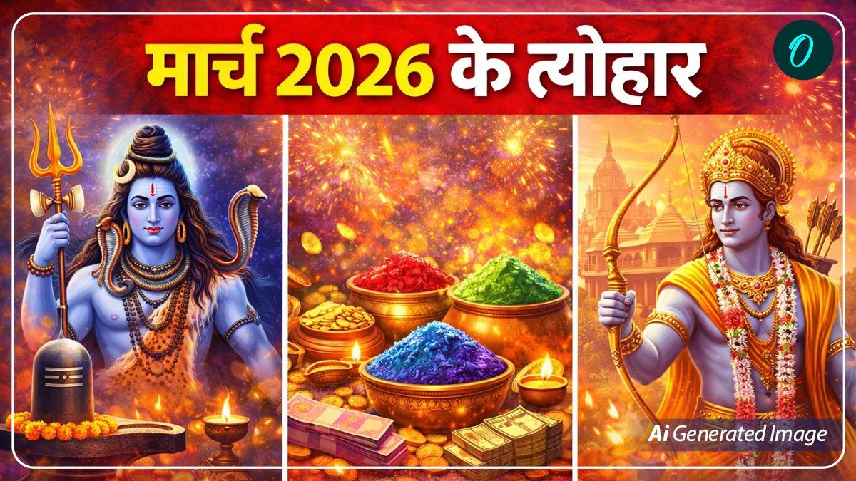 March 2026 Vrat Festivals List: ये हैं मार्च माह के व्रत-त्योहार की लिस्ट, जानिए कब है होली?