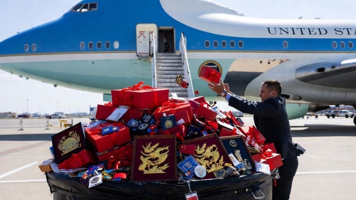 China Gift In Dustbin: चीन से मिले गिफ्ट डस्टबिन में फेंक कर चले गए Trump, नाराजगी या कोई और वजह?