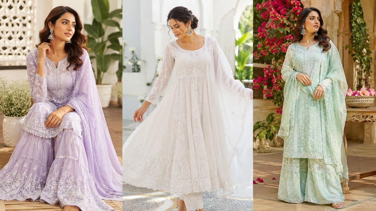 Chikankari Kurta Set: गर्मियों में स्टाइल और आराम, हर महिला की अलमारी में होने चाहिए ये 5 'चिकनकारी कुर्ती'
