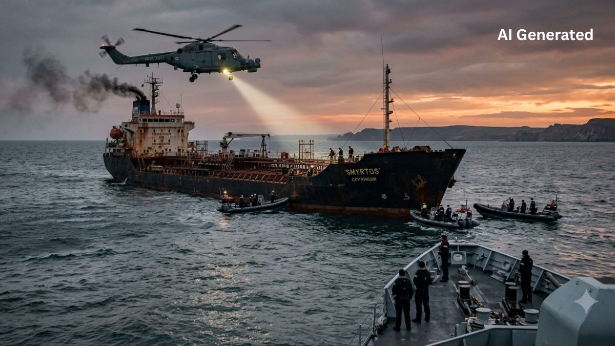 Russia Shadow Fleet: पुतिन की वॉर मशीन पर ब्रिटेन का बड़ा एक्शन! समंदर में दौड़ाकर पकड़ा पुतिन का तेल टैंकर