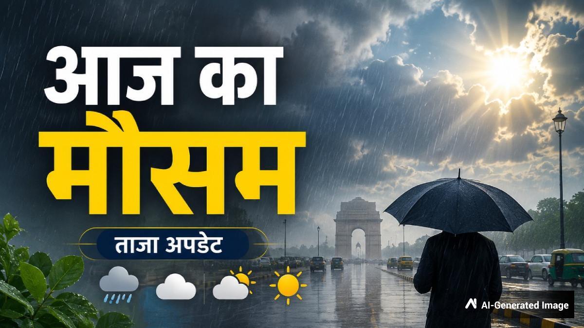 Weather Forecast Today: दिल्ली से लेकर UP तक खराब रहेगा मौसम, 15 राज्यों में Rain Alert, चलेंगी तूफानी हवाएं