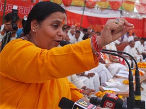 Firebrand BJP leader Uma Bharti Firebrand BJP leader Uma Bharti
