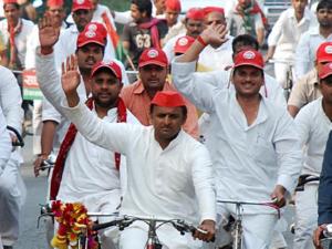 Samajwadi Party state president Akhilesh Yadav Samajwadi Party state president Akhilesh Yadav
